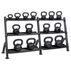 Hampton Urethane Black Kettlebell Set, 5 LB to 35 LB